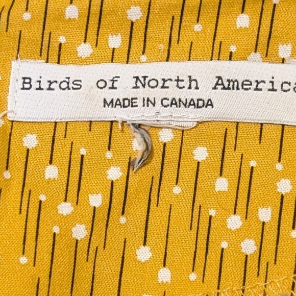 Birds Of North America Sz L/XL Cotton Summer Dress Zip Back - Picture 2 of 10